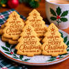 Personalized Family Name We Wish You A Merry Christmas Shaped Cookie Stamp, Holiday Baking Gift HA75 919624