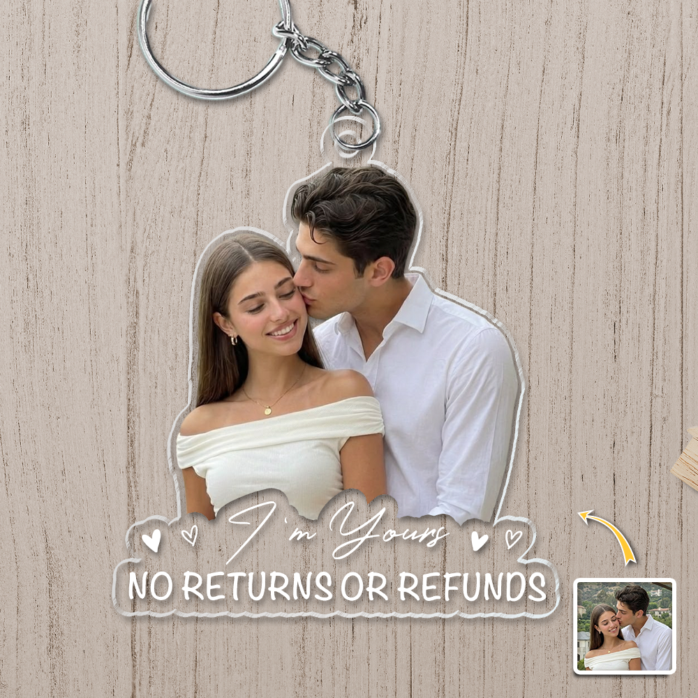 Custom Couple Photo I Love You Acrylic Keychain TH10 170339