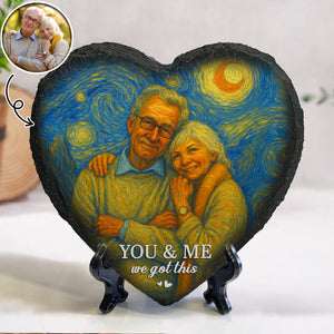 Custom Photo You & Me We Got This Heart-Shaped Stone Couple Gifts HA75 897200