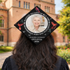 I Remembered Who Was Watching Personalized Memorial Photo Graduation Cap Topper CH07 910934