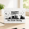 Custom Happy Campers Building Block Plaque - Personalized Camping Gift For Families TH10 170467