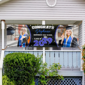 Custom Photo Class of 2025 Personalized Banner Graduation Day Gift CH07 895316
