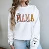 Custom Name This Mama Wears Her Heart On Her Sleeve - Personalized Sleeve Sweatshirt LM32 899091