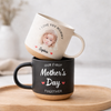 Custom Photo Our First Father Mother's Day Together Pottery Mug for New Mom New Dad LM32 899625