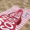 Personalized College Pennant Spirit Beach Towel – Graduation Gift HO82 902152