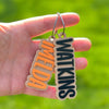 Custom Name Keychain Diaper Bag Tag, Label Bag Charm Kids Keychain LM32 669539