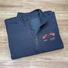 America EST. 1776 American Flag Patriotic Embroidered Quarter Zip Sweatshirt LM32 899587