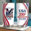 Personalized USA 250th Anniversary 1776-2026 Fat Tumbler HA75 921026