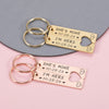 Custom Metal Couple Keychain Personalized Matching Keychains Anniversary, Valentine's Day Gifts HA75 920154