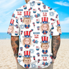 Custom Photo Blessed To Be Grandpa - Personalized Photo Hawaii Shirt CH07 895754
