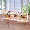 Personalized Teacher Acrylic Desk Name Plate Gift for Teacher HA75 892622