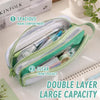 Custom Embroidered Name Double Layer Clear Pencil Case, Gift for Kids LM32 669573