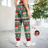 Custom Pet Photo With Festive Ugly Patterns - Personalized Sweatpants CH07 899502