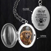 Custom Photo You Left Paw Prints On My Heart Dog Memorial Locket Necklace HA75 892290