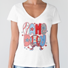 Game Day Baseball Coquette Brushstroke Family Bright Shirt HO82 893648
