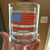 Custom Family Name USA 250th Anniversary Whiskey Glass TH10 898341