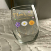 Custom Name Mom's Garden Love Grows Here Wine Glass, Personalized Birth Flower Gift for Mom CH07 911212