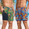 Custom Dog Photo Hawaiian 2-in-1 Swim Trunks For Men TH10 170521