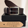 Personalized Message Belt for Him – Leather Belt Gift from Wife, Romantic Gift for Husband LM32 899837