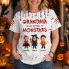 Custom Face Kid Grandma Of Little Monsters Personalized 3D Shirt Halloween Birthday Gifts For Mom, Grandma HA75 921934