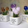 Personalized Tulip Glass Flower Pot - Gift For Mother, Happy Mother's Day HO82 901430