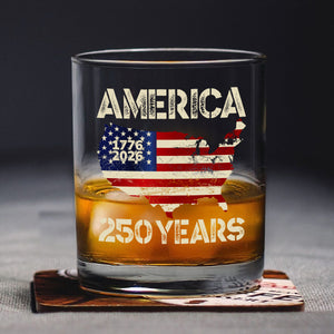 250 Years America Anniversary 250th Independence Day Whiskey Glass HA75 897356