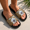 Custom Photo Leopard Slide Sandals Gift For Pet Lovers CH07 911602