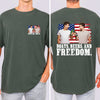 Custom Photo Boats, Hoes and Freedom 4th Of July America Flag Comfort Shirt TH10 170253