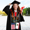 Custom Class of 2026 Mexican American Flag Graduation Stole TH10 898307