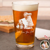 Custom Photo Dad and Kid Beer Glass - Gift for Father’s Day CH07 911358