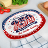 Custom Family Name 250th Happy Birthday America 1776-2026 Anniversary Platter HO82 902694