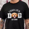 Custom Photo Dog Cat Dad EST Dark Shirt Gift For Dog Cat Lovers CH07 895954