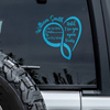 Until I See You Again Personalized Memorial Car Window Decal Sticker HA75 920004