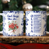 Custom Name Letter God Says I Am Flower Toile De Jouy Style Print Full Mug LM32 895391
