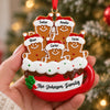 Personalized Custom Member Name Gingerbread Family Resin Ornament For Christmas TH10 171131
