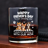 Personalized Happy Father’s Day To Our Amazing Dad Whiskey Glass Gift For Dog Dad HO82 902526