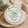 Personalized Engagement Ceramic Ornament Gift for Engaged Couples CH07 180056