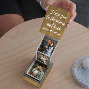 Custom Pull Out Photo Our Memory Keepsake Wooden Photo Box LM32 893411