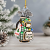 Personalized Golf Bag Christmas Acrylic Ornament, Custom Hanging Tree Decoration Gift For Golf Lovers CH07 180778