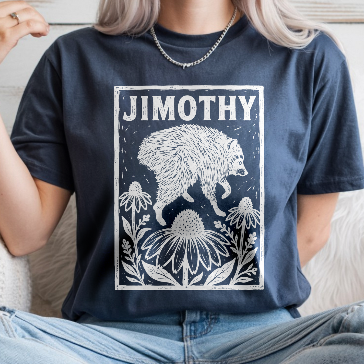 Trendy Raccoon Jimothy Funny Meme Comfort Shirt, Raccoon Floral Shirt CH07 180238