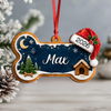Personalized Dog Bone Gingerbread Christmas Wooden Ornament, Cute Christmas Decoration for Dogs Lovers LM32 670097
