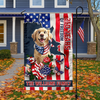 Personalized Cute Dog 250 Years Of Freedom Gift for Dog Lovers Garden Flag LM32 899219