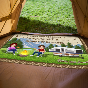 Personalized Create Memories With Camping Patio Rug, Patio Mat LM32 893725