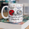 Custom Photo He Supports His Team - She Supports Her Team White Mug LM32 897827