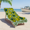 Personalized Retro Beach Towel with Name, Groovy Vibes Beach, Retro Floral Towel HO82 902980