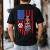 Personalized Even My Dog Is Waiting For America's 250th With US Flag Back Comfort Shirt - Gift For Dog Lovers HO82 902866