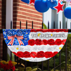 Custom Family Name Red White Blue Floral USA Independence Day Non-Pleated Fan Flag TH10 898893