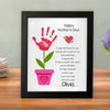 Personalized Happy Mother’s Day Handprint Flower Keepsake Picture Frame HO82 901594