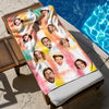 Custom Photo Tie Dye Background Beach Towel HO82 894168