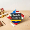 Personalized Name Congrats Graduation USA Flag Graduation Cap Topper LM32 899269